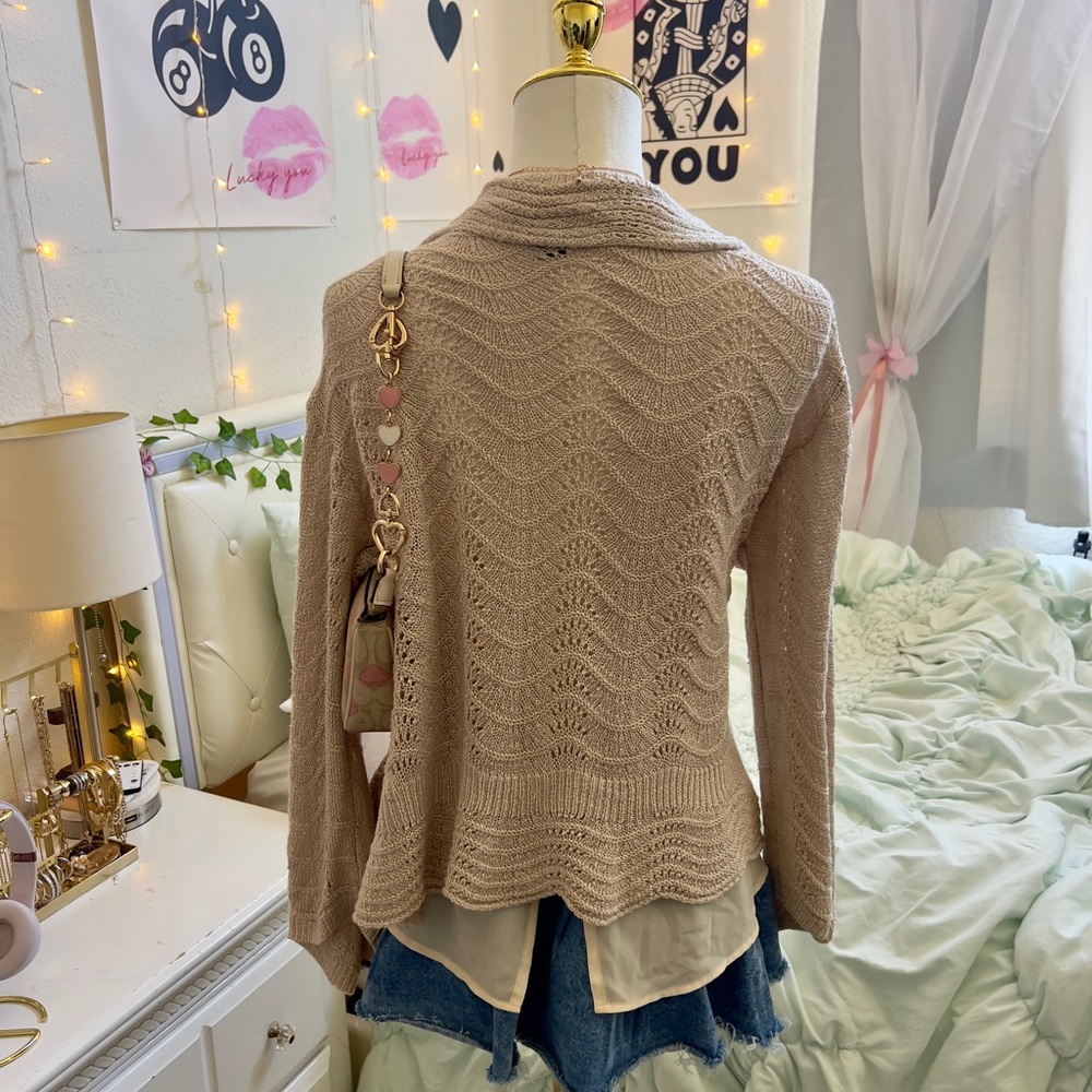⋆｡˚Fall knit- style cardigan ୧˚｡